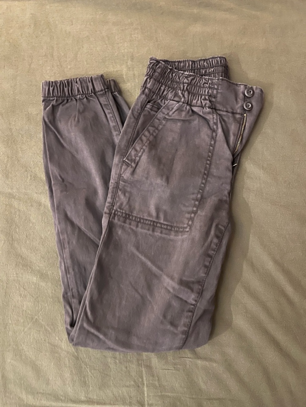 American Eagle Outfitters Black Stretch Elastic Waist Pants